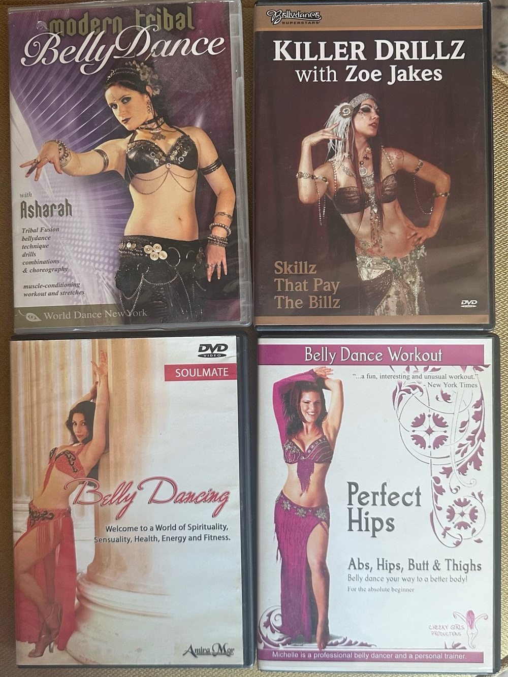 Belly Dance Workout DVD’s, set of 7